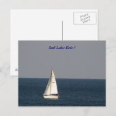 Briefkaart van het meer van Erie (Voorkant / Achterkant)