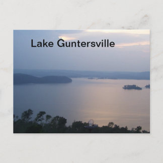 Briefkaart van het meer van Guntersville