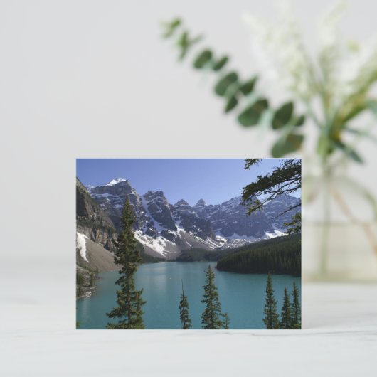 Briefkaart van het meer van Moraine (Staand voorkant)