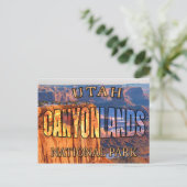 Briefkaart van het Nationaal Park Canyonlands van (Staand voorkant)