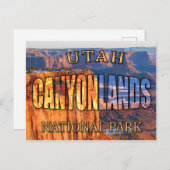 Briefkaart van het Nationaal Park Canyonlands van (Voorkant / Achterkant)