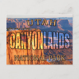 Briefkaart van het Nationaal Park Canyonlands van 