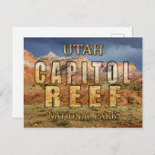 Briefkaart van het nationaal park Capitol Reef (Voorkant / Achterkant)