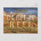 Briefkaart van het nationaal park Capitol Reef (Voorkant)