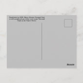 Briefkaart van het Nationaal Park Mount Rainier (Achterkant)