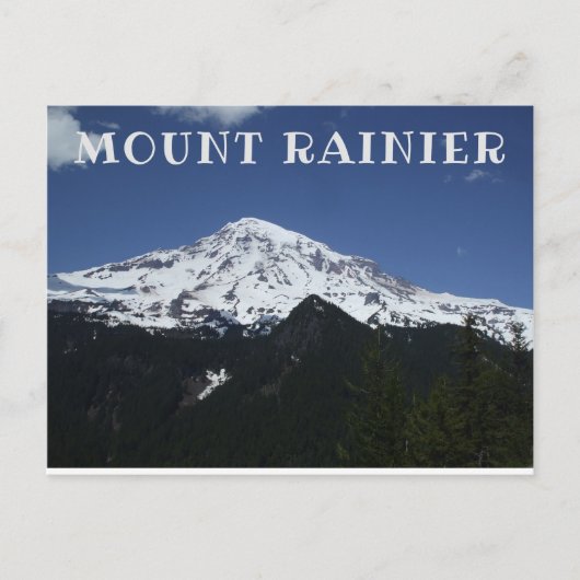 Briefkaart van het Nationaal Park Mount Rainier (Voorkant)