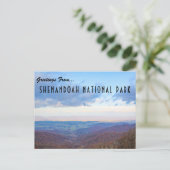 Briefkaart van het Nationaal Park Shenandoah (Staand voorkant)