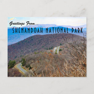 Briefkaart van het Nationaal Park Shenandoah