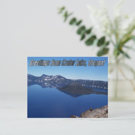 Briefkaart van het Nationaal Park van het meer van (Staand voorkant)