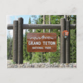 Briefkaart van het nationale park Grand Teton (Voorkant)