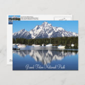Briefkaart van het nationale park Grand Teton (Voorkant / Achterkant)
