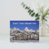 Briefkaart van het nationale park Grand Teton (Staand voorkant)