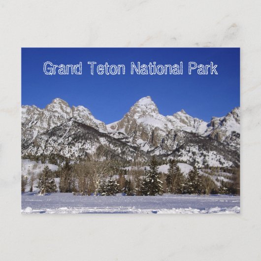 Briefkaart van het nationale park Grand Teton (Voorkant)