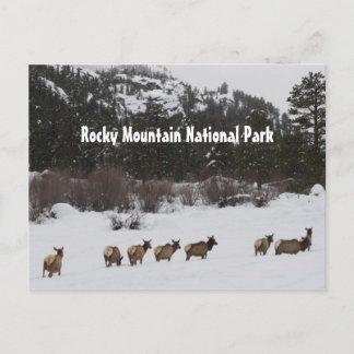Briefkaart van het nationale park Rocky Mountain