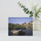 Briefkaart van het nationale park Rocky Mountain (Staand voorkant)
