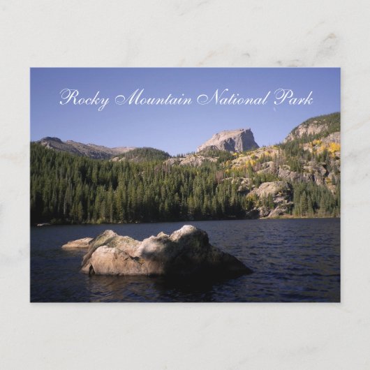Briefkaart van het nationale park Rocky Mountain (Voorkant)