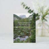 Briefkaart van het nationale park Rocky Mountain (Staand voorkant)