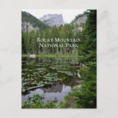 Briefkaart van het nationale park Rocky Mountain (Voorkant)