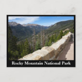 Briefkaart van het nationale park Rocky Mountain (Voorkant)