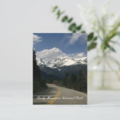 Briefkaart van het nationale park Rocky Mountain (Staand voorkant)