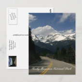Briefkaart van het nationale park Rocky Mountain (Voorkant / Achterkant)