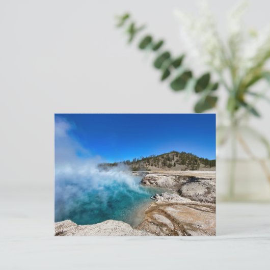 Briefkaart van het nationale park Sapphire Pool Ye (Staand voorkant)