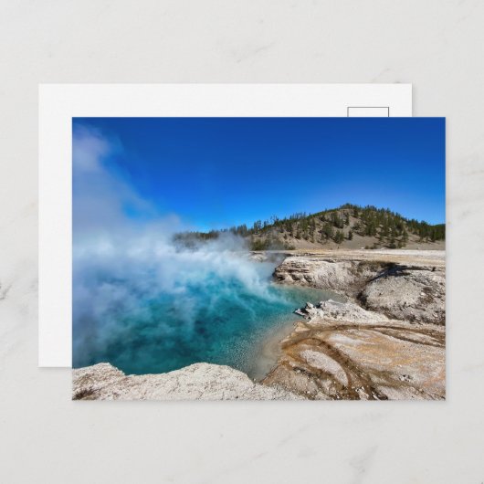 Briefkaart van het nationale park Sapphire Pool Ye (Voorkant / Achterkant)