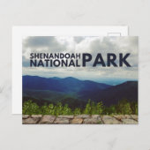 Briefkaart van het nationale park Shenandoah (Voorkant / Achterkant)