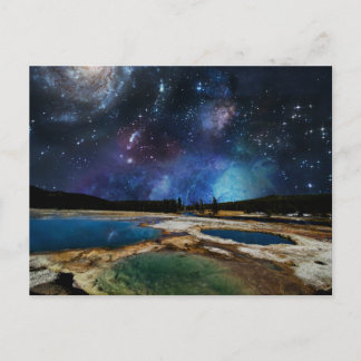 Briefkaart van het nationale park Starry Sky Yello