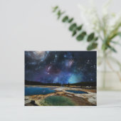 Briefkaart van het nationale park Starry Sky Yello (Staand voorkant)