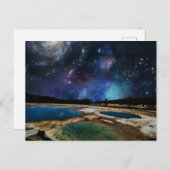 Briefkaart van het nationale park Starry Sky Yello (Voorkant / Achterkant)