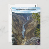 Briefkaart van het nationale park van Yellowstone (Voorkant / Achterkant)