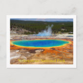 Briefkaart van het nationale park van Yellowstone (Voorkant)