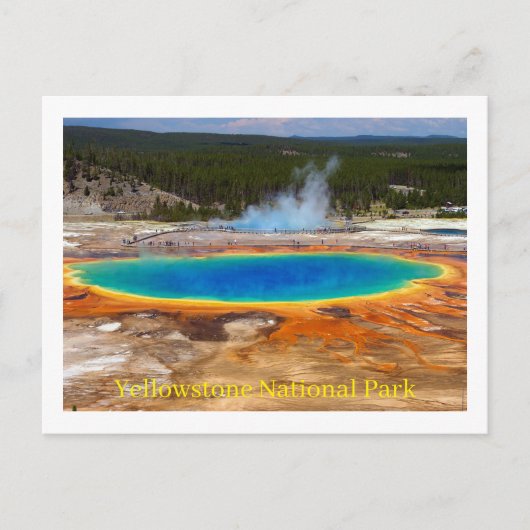 Briefkaart van het nationale park van Yellowstone (Voorkant)
