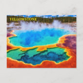 Briefkaart van het nationale park van Yellowstone (Voorkant)