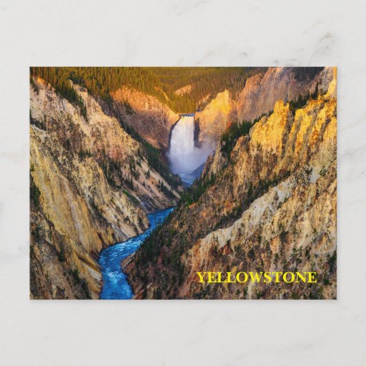 Briefkaart van het nationale park van Yellowstone (Voorkant)