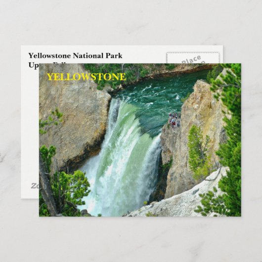 Briefkaart van het nationale park van Yellowstone (Voorkant / Achterkant)
