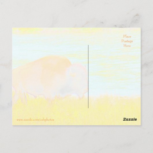 Briefkaart van het nationale park van Yellowstone (Achterkant)