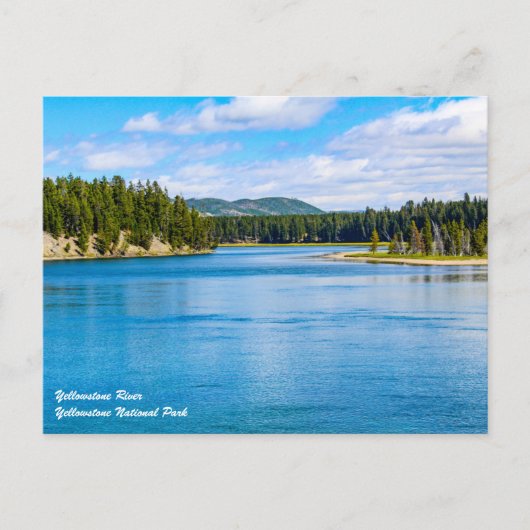 Briefkaart van het nationale park van Yellowstone (Voorkant)