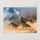 Briefkaart van het nationale park van Yellowstone (Voorkant)