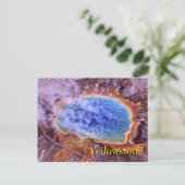 Briefkaart van het nationale park van Yellowstone (Staand voorkant)