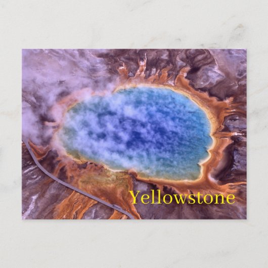 Briefkaart van het nationale park van Yellowstone (Voorkant)
