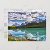 Briefkaart van het nationale park Waterfowl Lake B (Voorkant / Achterkant)