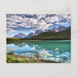 Briefkaart van het nationale park Waterfowl Lake B