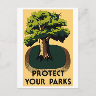 BRIEFKAART van het nationale Poster van de parken 