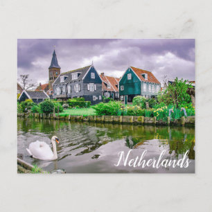Briefkaart van het Nederlandse dorp Marken