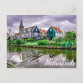 Briefkaart van het Nederlandse dorp Marken (Voorkant)