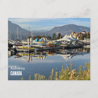 Briefkaart van het Okanagan-meer in Kelowna, Canad
