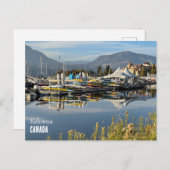 Briefkaart van het Okanagan-meer in Kelowna, Canad (Voorkant / Achterkant)