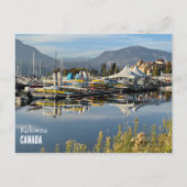 Briefkaart van het Okanagan-meer in Kelowna, Canad (Voorkant)